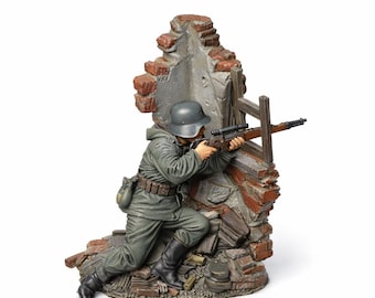 Diorama: Miniatura histórica de un francotirador alemán (Segunda Guerra Mundial) – Archivo STL para impresión 3D
