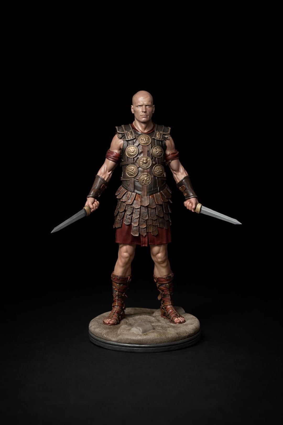 Roman Gladiator With Dual Swords STL | Ancient Rome Warrior Miniature ...