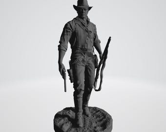 Red Dead Redemption 2 - Arthur Morgan 3D model. Cowboy. Wild West. 3D figure 90mm, 120mm, 150mm
