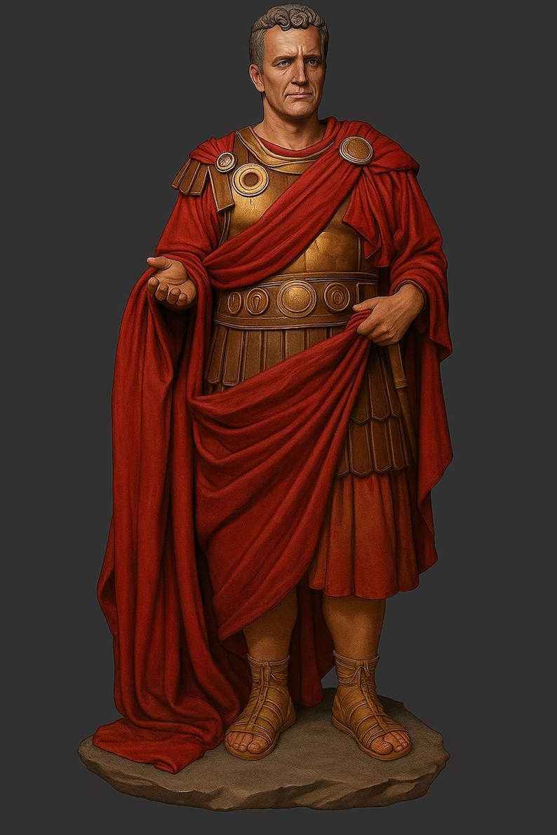 Roman Consul Statue STL File for 3D Printing | Ancient Rome Figurine ...