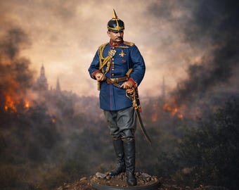 Oficial alemán histórico STL – Modelo listo para impresión 3D – Figura de exhibición militar