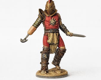 Römischer Gladiator Miniatur - STL Datei für 3D-Druck | Historische Krieger Figur