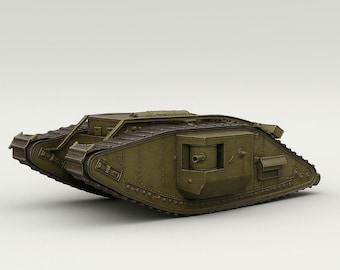 WW1 Tank STL – World War I 3D Printable Model