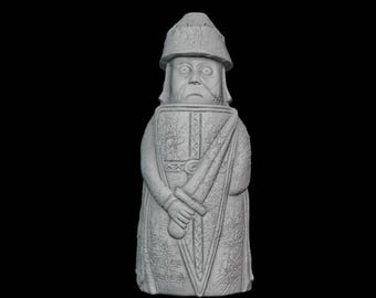 Isle of Lewis Chess Piece. Individual Isle of Lewis Chess Piece. 3D figure 50mm, 70mm, 90mm