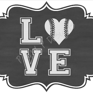 Love Baseball SVG & PNG - Instant Download