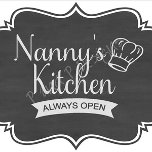 Nanny&#39;s Kitchen SVG & PNG - Instant Download