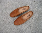 Vintage Minimal Minnetonka Moosehide Slides.