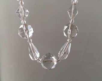 Vintage Heavy Deco Crystal Necklace