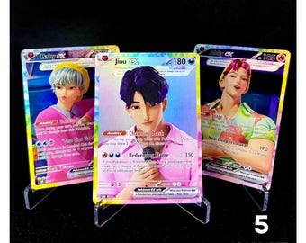 Saja Boys KPOP Demon Hunter Photocards | Holographic Fanmade Set