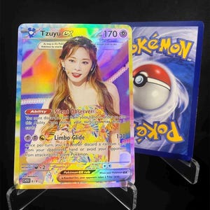 Twice Holographic KPOP GX Photocards | All 9 members Pokemon Photocard Set image 9