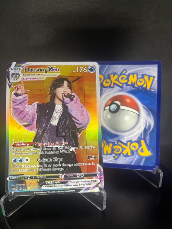BIGBANG Kpop VMAX Pokemon Photocards | Holographic Fan-art Set - Etsy