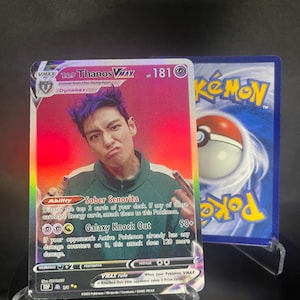 T.O.P (Thanos de Squid Games) BIGBANG TOP Pokémon KPOP VMax Cartes photo