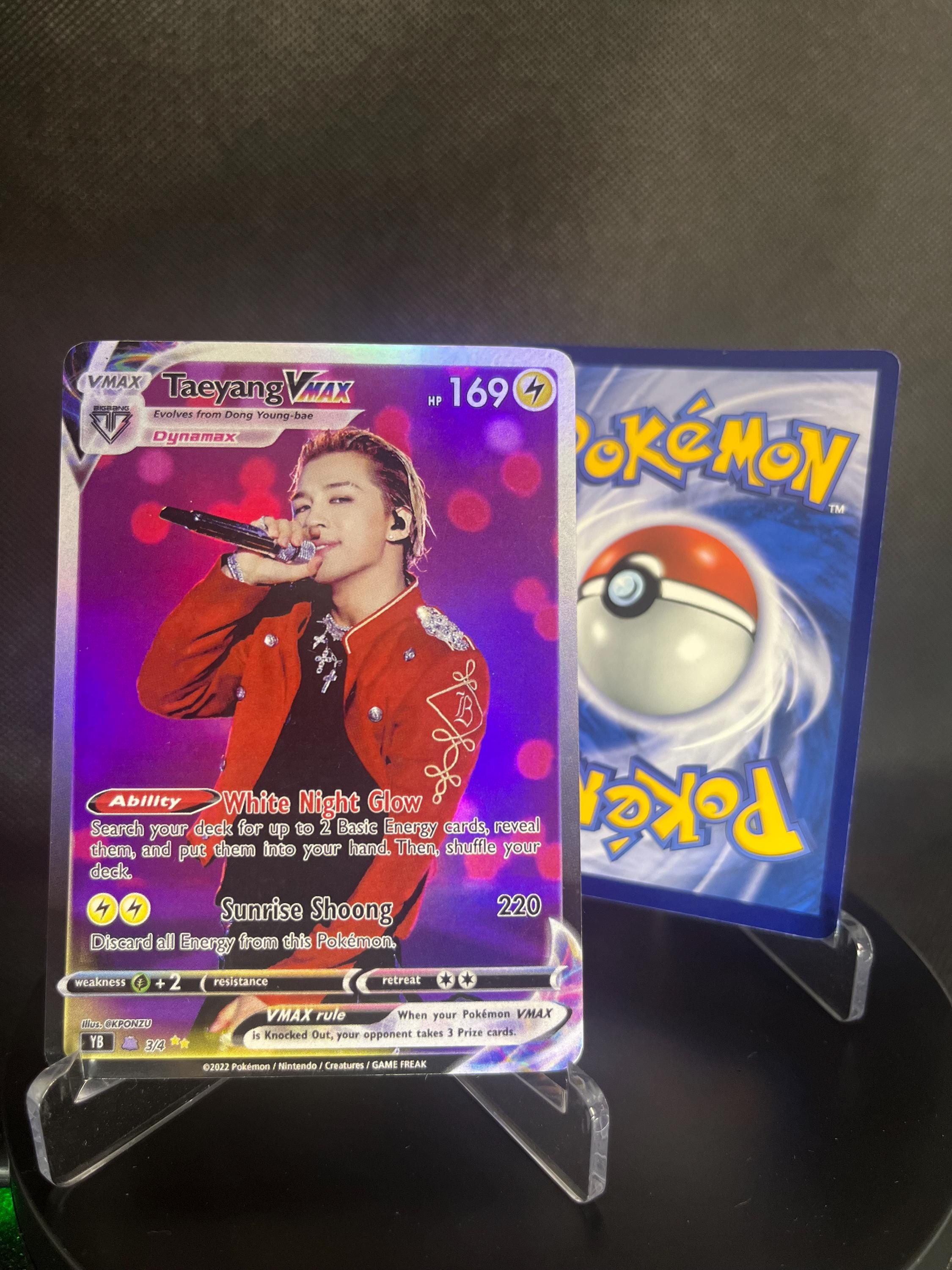 BIGBANG Kpop VMAX Pokemon Photocards | Holographic Fan-art Set - Etsy