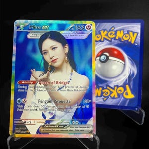 Twice Holographic KPOP GX Photocards | All 9 members Pokemon Photocard Set image 3