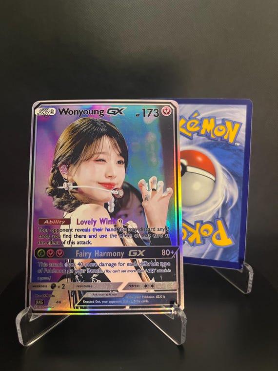 IVE Kpop Pokemon Photocards GX | Holographic Fan-art Collectible