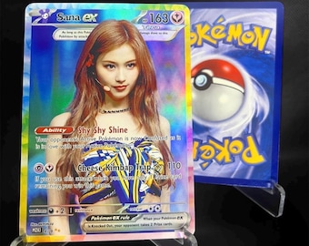 Twice Holographic KPOP GX Photocards | All 9 Members Pokemon Photocard Set  - Etsy