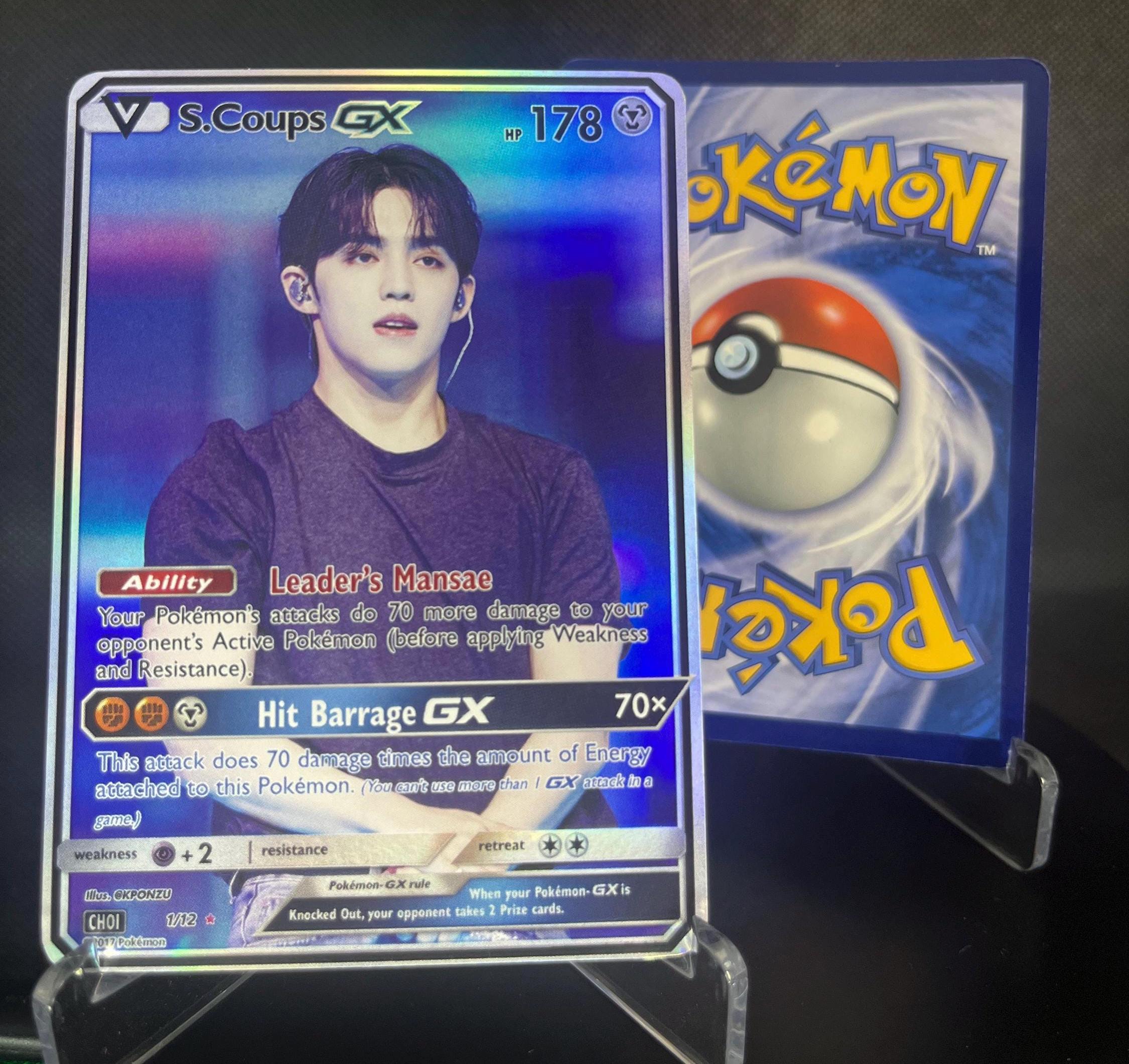 SEVENTEEN Holographic Pokemon Fanmade KPOP Photocards | All 13 Members of  Seventeen Set - Etsy