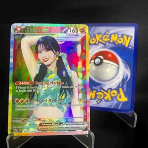 Twice Holographic KPOP GX Photocards | All 9 members Pokemon Photocard Set image 6