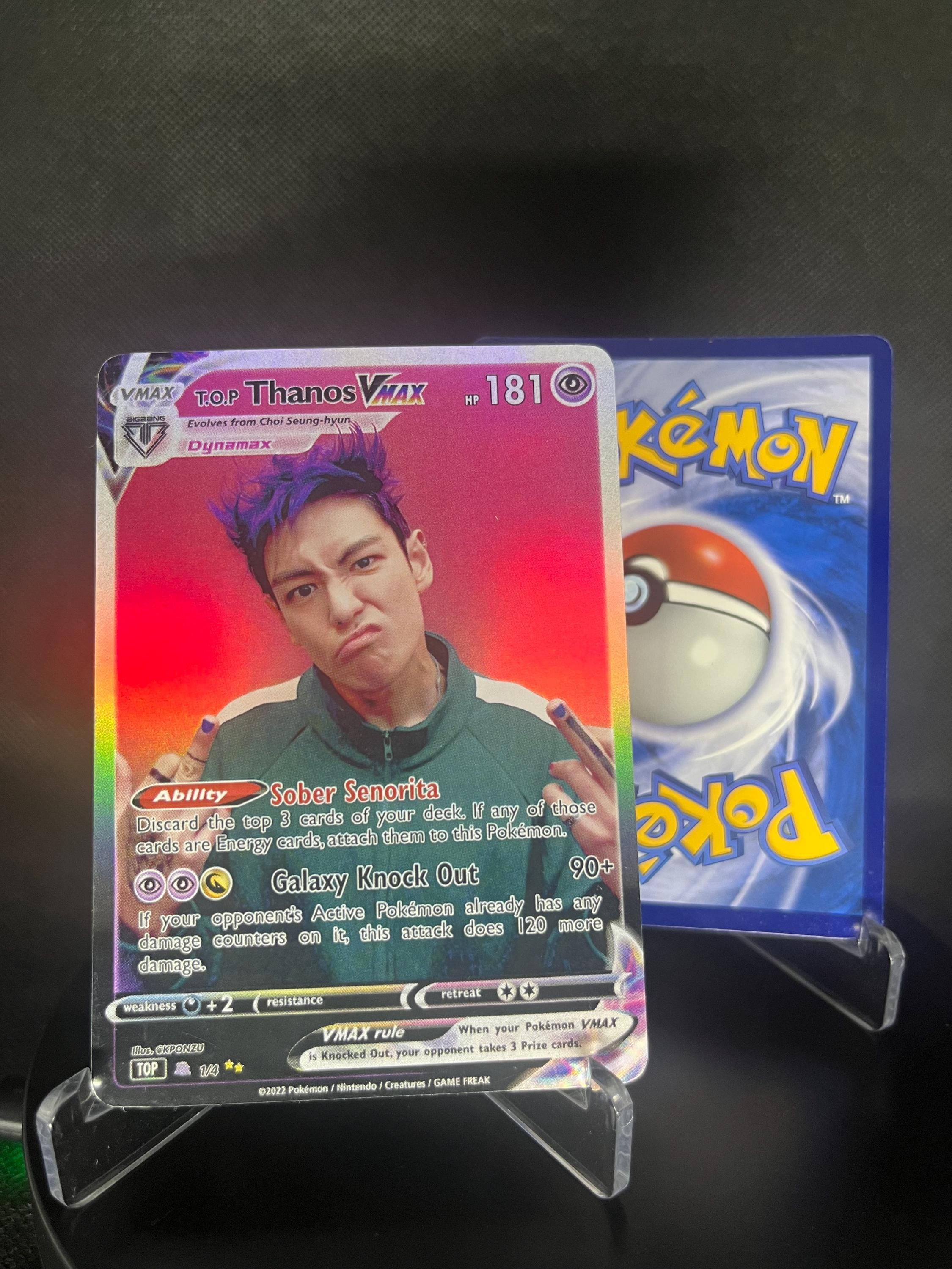 BIGBANG Kpop VMAX Pokemon Photocards | Holographic Fan-art Set - Etsy