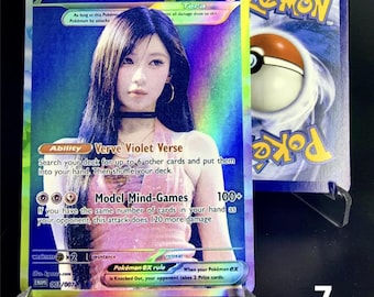 Holografische KPOP-fotokaarten BABYMONSTER | Pokemon-geïnspireerde fotokaartenset voor alle 7 leden