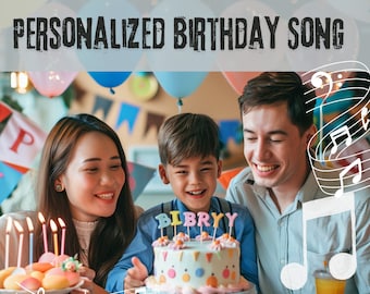 Personalized Birthday Song, Custom Song for him & her, personalised music
