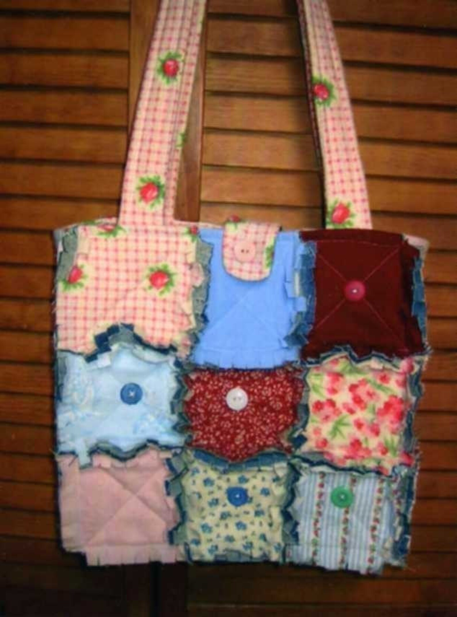Rag Quilted, Tote E Pattern, PDF, Digital Downloadable Pattern Etsy