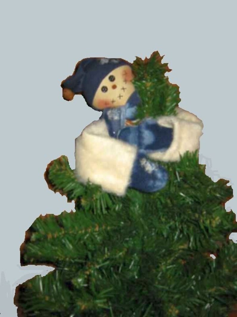 Snowman Tree Topper E-Pattern, Downloadable Digital Pattern image 1