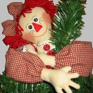 Tree Topper, Raggedy Ann, Epattern, PDF, Digital Downloadable Pattern