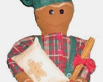 Chef Gingerbread  Doll, Epattern, PDF, Downloadable Digital Pattern