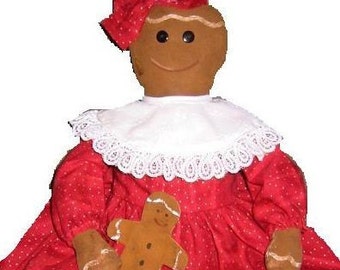 Gingerbread and Cookies Doll, Epattern, PDF, Downloadable Digital Pattern