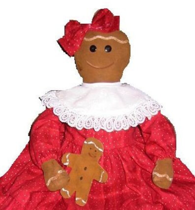 Gingerbread and Cookies Doll, Epattern, PDF, Downloadable Digital Pattern image 1
