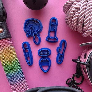 Naughty toy collection - Polymer clay cutter tool - Multiple designs and sizes - Mature adult theme
