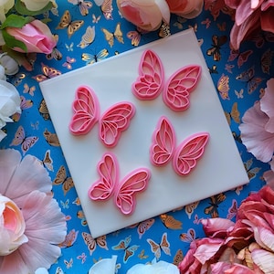 Butterfly wing sets - Polymer clay cutter tool - Multiple sizes - Spring time designs - Fairy cottagecore