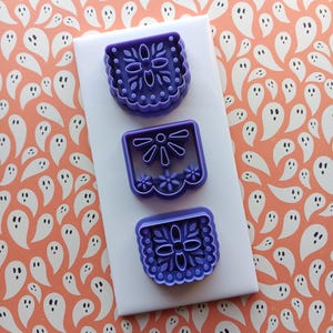 Papel picado - Polymer clay cutter tool - Multiple designs and sizes - Day of the dead - Spooky Halloween theme - Celebration decorations