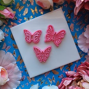 Detailed butterfly wings - Polymer clay cutter tool - Multiple sizes - Spring time cottage core designs