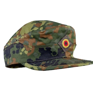 Original BW Bundeswehr Feldmütze flecktarn Cap, army surplus.