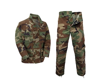 USAミリタリーBDUセット カモー　本物 陸軍　USED ARMY BDU Army Uniform Vintage Original US Military Surplus Preloved