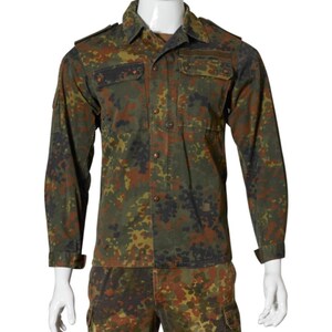 Bundeswehr Suit, German Summer Uniform, in Flecktarn Camouflage, Early ...