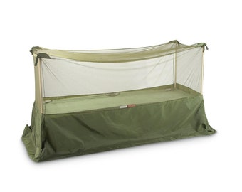 British Army Cot Camp Bed Mosquito With Poles Insect Net Surplus Olive Drab