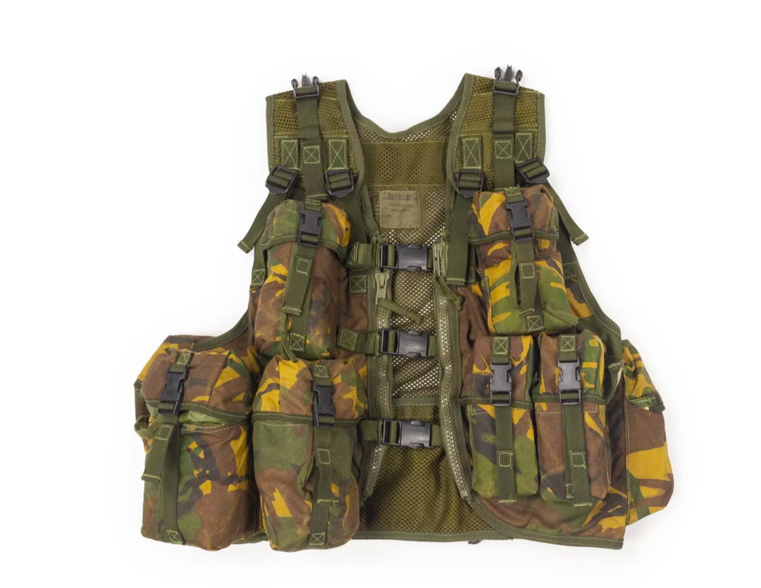 British Army DPM Assault Vest: Tactical Combat Load Bearing MOLLE