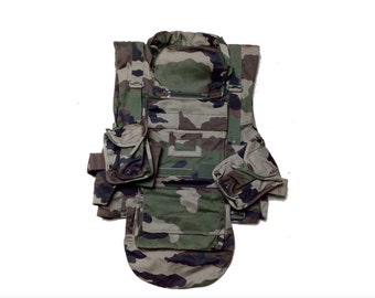ボディアーマー　ベスト　迷彩 フランス製CCEウッドランド迷彩ボディアーマーベストカバー