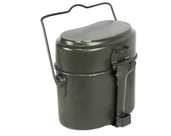 Austrian Military mess kit aluminum olive hiking camping cookware set