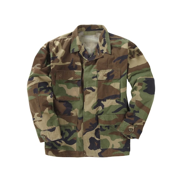 USAミリタリーBDUセット カモー　本物 陸軍　USED ARMY BDU MILITARY 実物 USED 米軍 BDU WOODLAND CAMO ジャケット 後期型