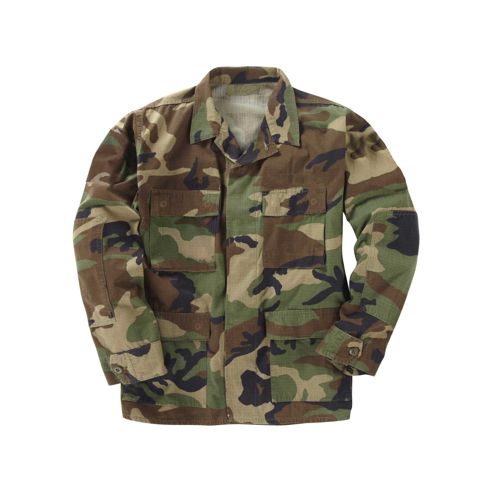 Original US BDU Uniform Army Woodland Camo Ripstop Shirt and