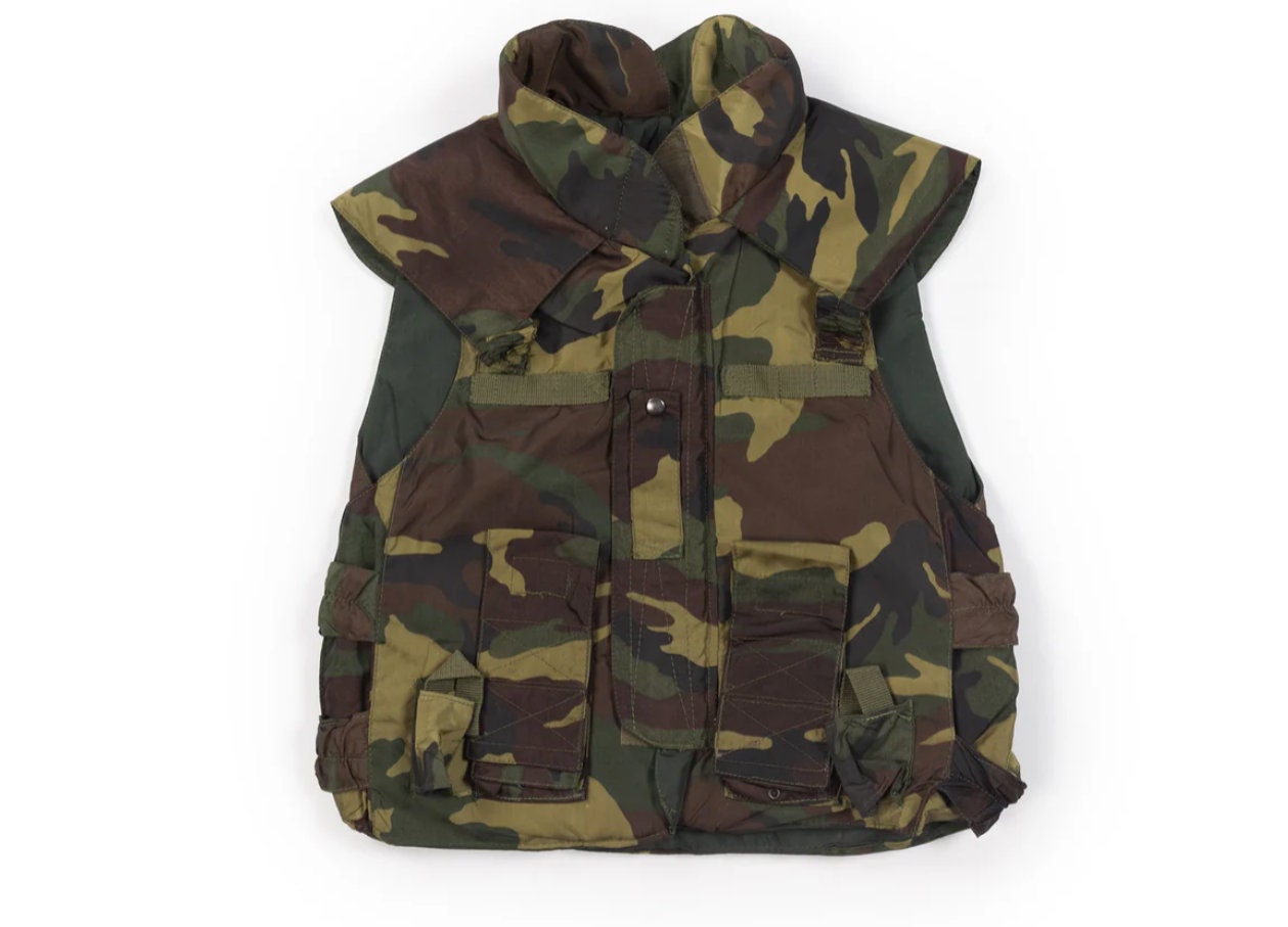 Italian Army Woodland Vest Flak Jacket 