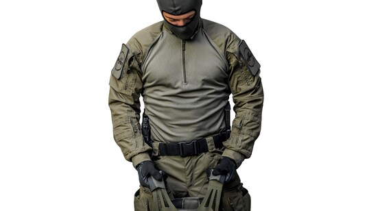 Uniforme del Departamento de Operaciones Especiales y de Guerra Terrorista policia de Singapur pantalon y camisa de combate chaqueta con coderas. Etsy Espana