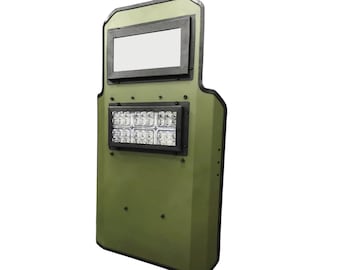 Replica of the R6S assault shield, from the Rainbow Six Siege game, German police, special forces unit GSG 9, G52. Suitable for airsoft.