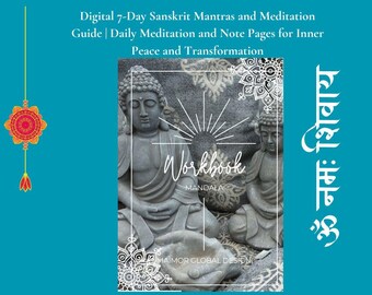7-Day Sanskrit Mantras Meditation Guide: Daily Journal (Digital Download)