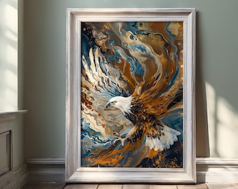 Bald Eagle Art Print: Minimalist American Eagle Photography (Digital Download)