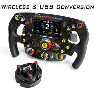 Conversion kit for Thrustmaster SF1000 | Bluetooth and USB adapter | Simagic, Moza, Fanatec, Asetek, Logitech wirelessly supported | QR